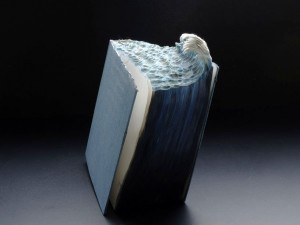 The Great Wave by Guy Laramee: Beautiful but not bookish.