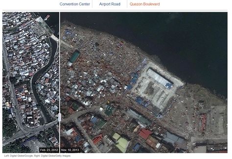 Before and After Typhoon Haiyan